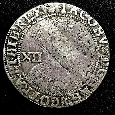 £323.68 • Buy Great Britain 1 Shilling (1603-4) Silver  James I, NVF, Mintmark Thistle 30mm.