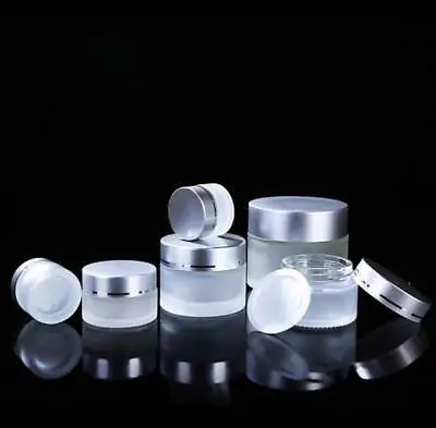 5g -100 Glass Cosmetic Jar Face Cream Lip Balm Container Makeup Pots Bottles B • $274.54