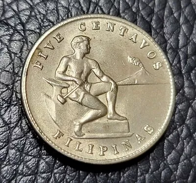 1944 Philippines 5 Centavos Coin • $2.85