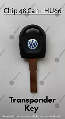 NEW! Volkswagen Transponder Chip Megamos 48 CAN Ignition Car Key Replacement • $15.99