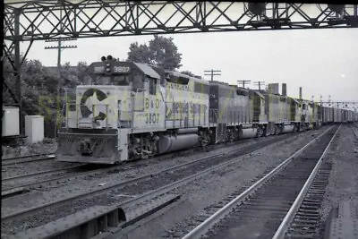 BO Baltimore & Ohio EMD GP38 Locomotive #3807 - Vintage Railroad Negative • $19.45