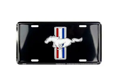 Ford Mustang Vehicle License Plate Muscle Car Horse Black Aluminum Car Tag • $9.77