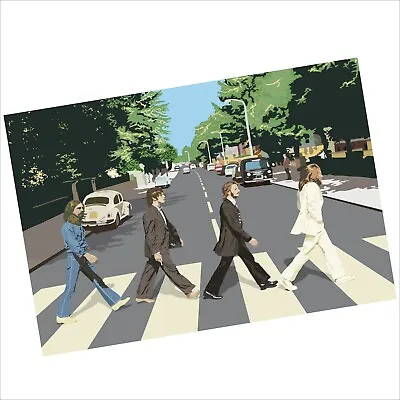 Metal Abbey Road The Beatles Tin Sign Music Aluminium Poster Door Wall Art ABS • £4.99