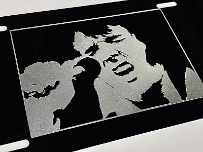 Engraved ELVIS PRESLEY Car Tag Diamond Etched Black Aluminum Metal License Plate • $19.89