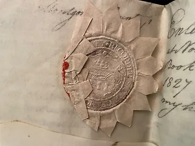 1821 Manuscript Handwritten Deed PHILADELPHIA PENNSYLVANIA Land Vellum Seals • $295