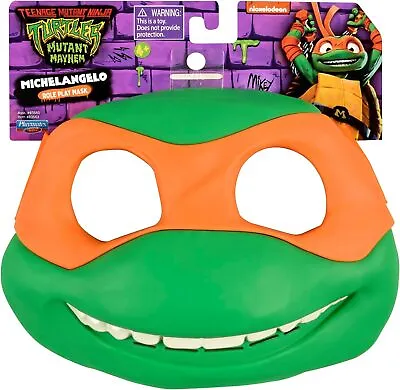 NEW Teenage Mutant Ninja Turtles Mutant Mayhem MICHELANGELO Role Play Mask • $29.65