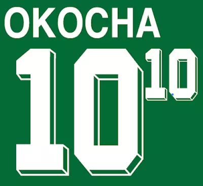 £11.99 • Buy Okocha #10 Nigeria World Cup 1994 Football Nameset For Shirt