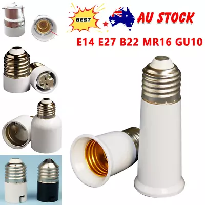 UP10X B22 To E27 Light Socket Adapter E14 E27 B22 MR16 GU10 Bayonet Lamp Base • $9.09