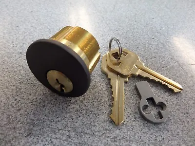 Gms M100kw10bat 5 Pin Kwikset Kw1 Keyway 1  Mortise Lock Cylinder Dark Bronze • $10.95