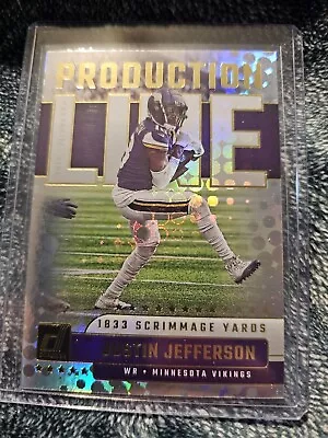 2023 Panini Donruss Justin Jefferson Production Line #PDL-12 - Minnesota Vikings • $1.50