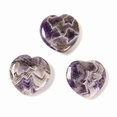 Teeth Chevron Amethyst Heart Shape Size 40mm Sold By Piece • $6.49