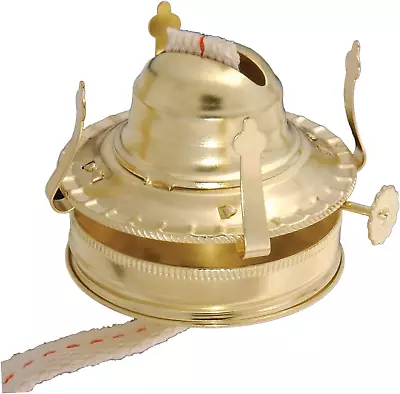 ® #2 Kerosene Lamp Burner For Mason Jars And Fruit Jars To DIY Oil Lamp (Brass) • $16.70