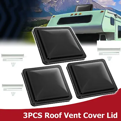 3PCS Black Replacement Roof Vent Cover Lid For Camper RV Trailer Ventline • $23.50