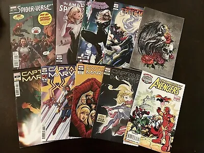 Marvel Variant Comic Lot Of 10. Mixed Grades W/ Minor Keys. • $25