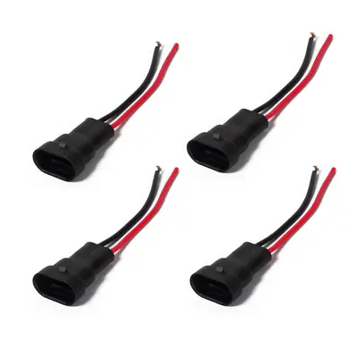 4pcs Universal 9006/9005 HB4 Fog Light Male Pre-wired Connector Plug Harness • $11.95