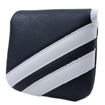 Classic Stripes Design Golf Square Mallet Head Cover PU Leather Putter Headcover • $14.99