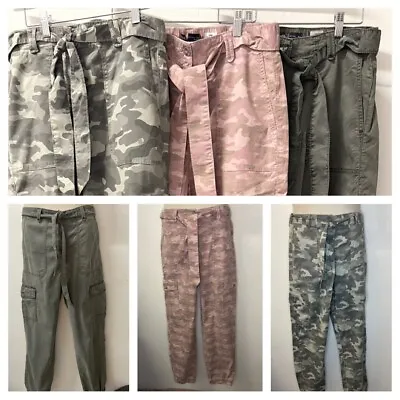 £14.99 • Buy MARKS & SPENCER Ladies Cargo Camo Trousers Pink Or Khaki Sizes 6-24 Sht/Reg/Long