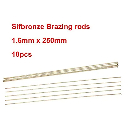 10PCS Wire Brazing Easy Melt Welding Rods Low Temperature 1.6mm X 250mm Brass • $10.85