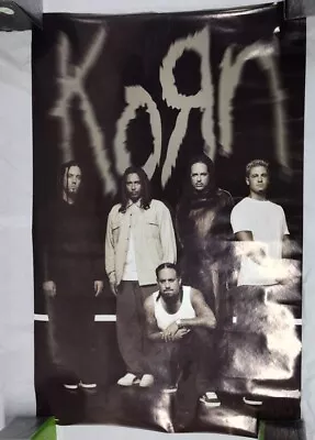 Vintage 1999 Korn Poster Band Shot Funky Giant Licensed 90s Nu-Metal Official  • $128.17