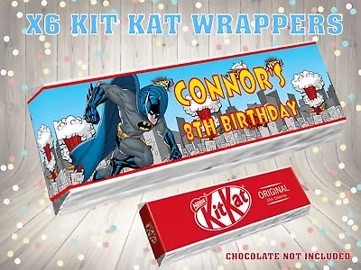 £1.20 • Buy PERSONALISED BATMAN  Kit Kat Label / Wrappers Ideal Party Bag Filler