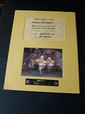 Wizard Of Oz Autograph Munchkin 1st Trumpeter - Karl Slover KS • $27.99