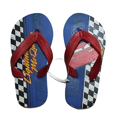 Disney/Pixar Lightning McQueen Boys' Flip Flops Size 7/8 - NWT • $10.98