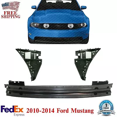 Front Bumper Reinforcement + Retainer LH & RH Side For 2010-2014 Ford Mustang • $68.68