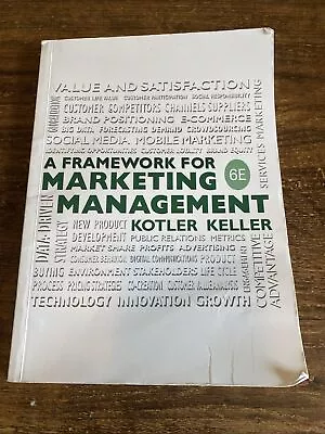 Framework For Marketing Management By Kevin Keller And Philip Kotler 2015 • $26.99