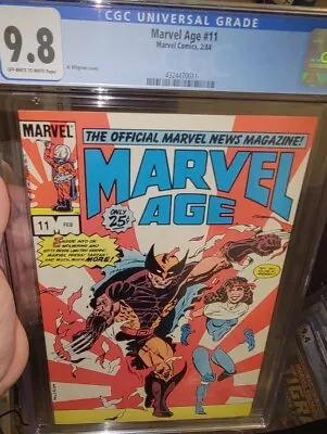 Marvel Age 11 Cgc 9.8 Rare Low Pop. Only 2 Other 9.8 ! Wolverine Appearance 1984 • $100