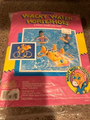 Vintage 1989 Wacky Water Horseshoe Game Shelcore New Old Stock Sealed • $25