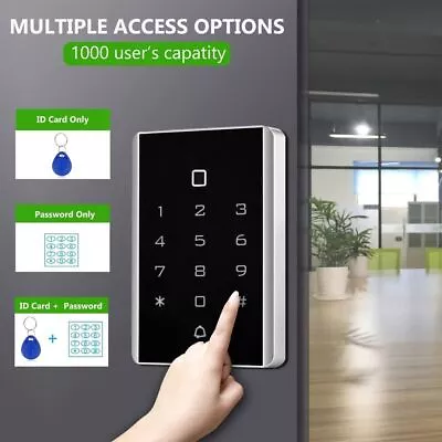 Keychains Entry RFID Card Access Door Access Control Door Lock Kit Gate Opener • £29.48