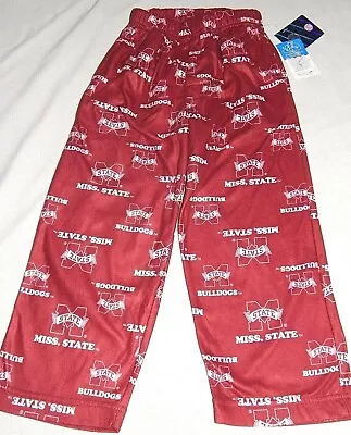 Boys Pajama Pants Mississippi State Bulldogs Kids Size 4 Small NEW Sleep Lounge • $14.84