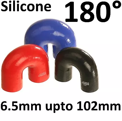 £18.90 • Buy 180 Silicone Hose Degree Elbows Turbo Boost Heater Water Pipe Bend U -Full Range