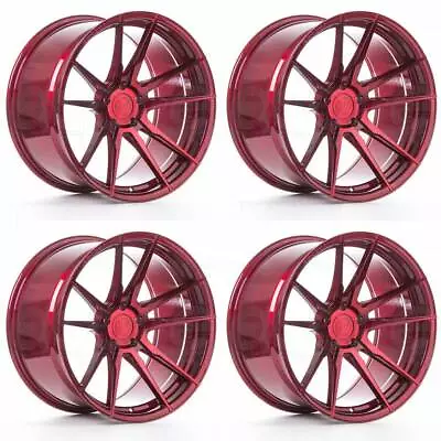 20x9/20x10 Rohana RFX2 5x112 25/35 Red Wheels Rims Set(4) 66.56 • $2600