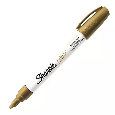 35559 Sharpie Oil-Based Paint Marker Metallic Gold Ink Medium Tip Pack Of 1 • $9.04