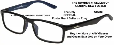 NEW 🔥PICK STRENGTH🔥Foster Grant IRONMAN IM2002 Reading Glasses-Black/BLUE • $19.88