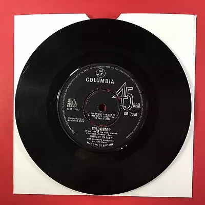 Shirley Bassey Goldfinger 7  Single Columbia Record Vinyl 1964 James Bond • £2.50