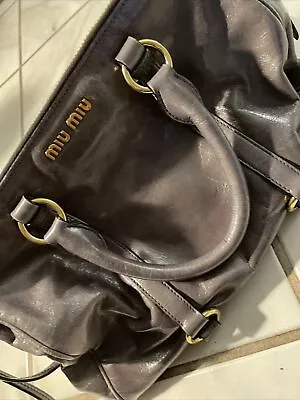 Miu Miu Handbag Vitello Gray • $150