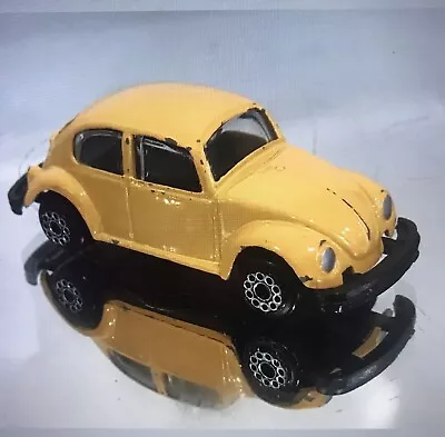 Volkswagen Beetle Yellow Toy Car • $15.26