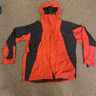 Cabelas Men's Dry Plus Full Zip Hooded Rain Coat Jacket Size XL Dry Plus RED • $24.88