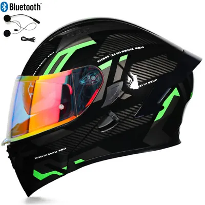 DOT Bluetooth Flip Up Modual Motorcycle Helmet Motorcross Crash Helmet ECE 22-05 • $98.88