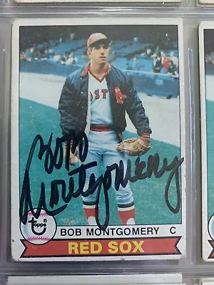 3 Bob Montgomery Baseball Cards.  1 Card Autographed  • $12