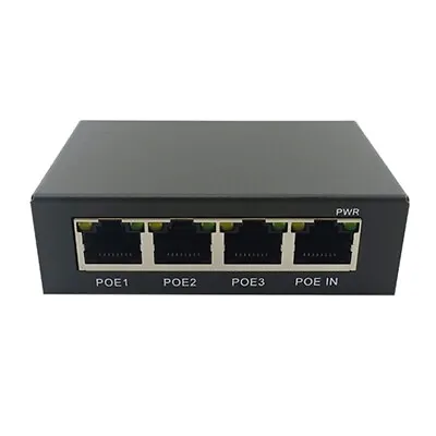 4 Port Gigabit POE Extender 100/1000M  Switch Extender IEEE802.3Af/2829 • $15.82