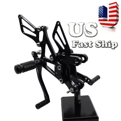 USA Ship Fit Kawasaki Ninja ZX6R ZX-6R 05 06 07 08 Rearsets Footpegs Footrests • $107.41