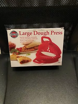 Norpro Large Dough Press -Calzone Press- Red -Empanadas -pies -In Original Box • $6