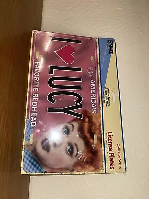 I Love Lucy Americas Favorite Redhead License Plate 6  X 12   Metal Tin NEW • $15.99