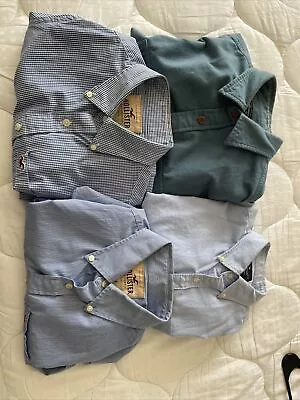 Button Down Shirts For Men Blue Lot Of 4 • $12.99