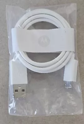 Original Motorola White Micro-USB Charge Sync Data Cable For Moto G5 G4 Play E4 • $6.63