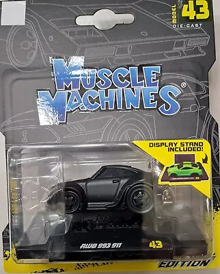 Muscle Machines Porsche RWB 993 911 #43 BRAND NEW BLACKED OUT SERIES • $39.99