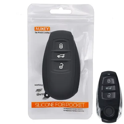 $6.64 • Buy Silicone Remote Key Case Cover For VW Touareg 2010 2011 2012 - 2018 Fob 3 Button